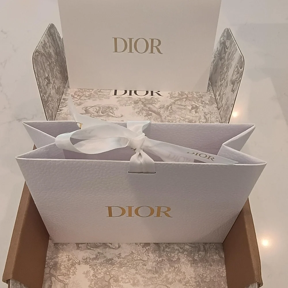 💋 Dior Bag Shipping Box Pouch 2 Samples Dior NEW in BOC Blue Mascara